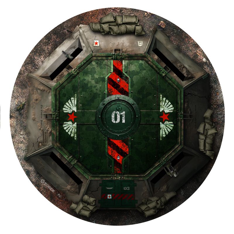 Gabarits d'objectifs /  target templates - Inspiration Garde Imperiale (Astra Militarum) for WARHAMMER 40000 ® Compatible