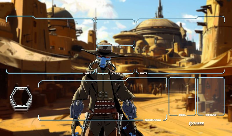 Playmat inspired by Cad Bane / Star Wars unlimited compatible / 1 player