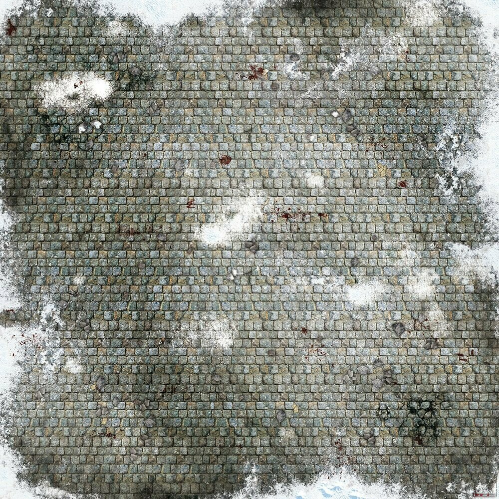 Battlemat Dallage Donjon (dalles 25 mm) - Winter is coming