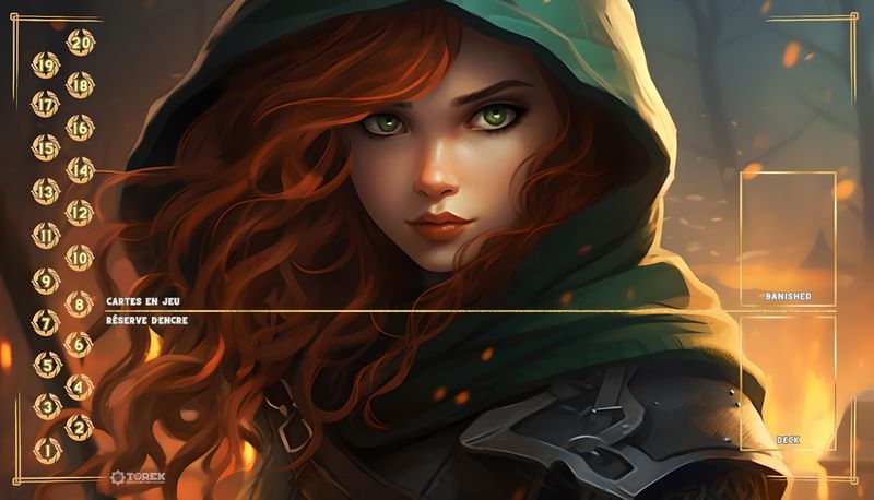 PLAYMAT  inspired by  Rebelle 1 Lorcana®
