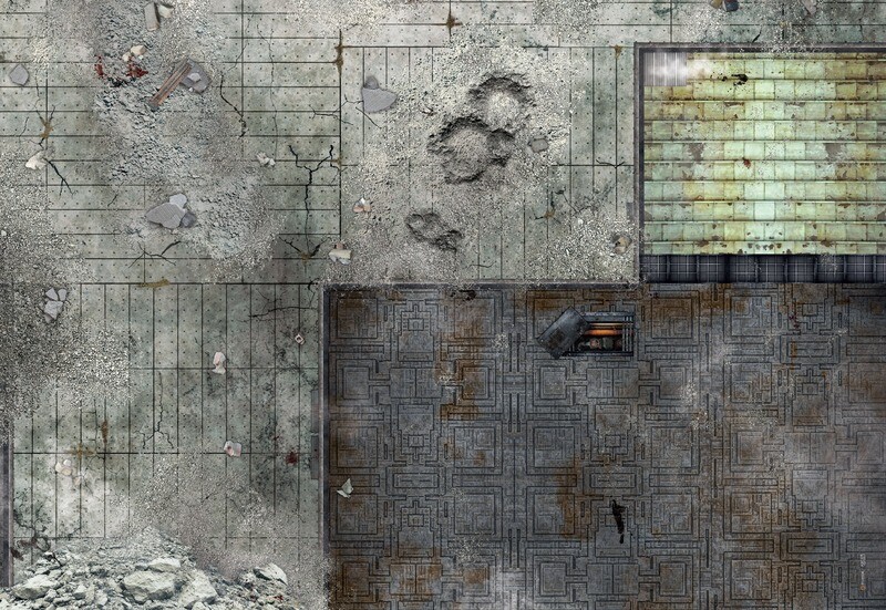 Battlemat Grimpunk City