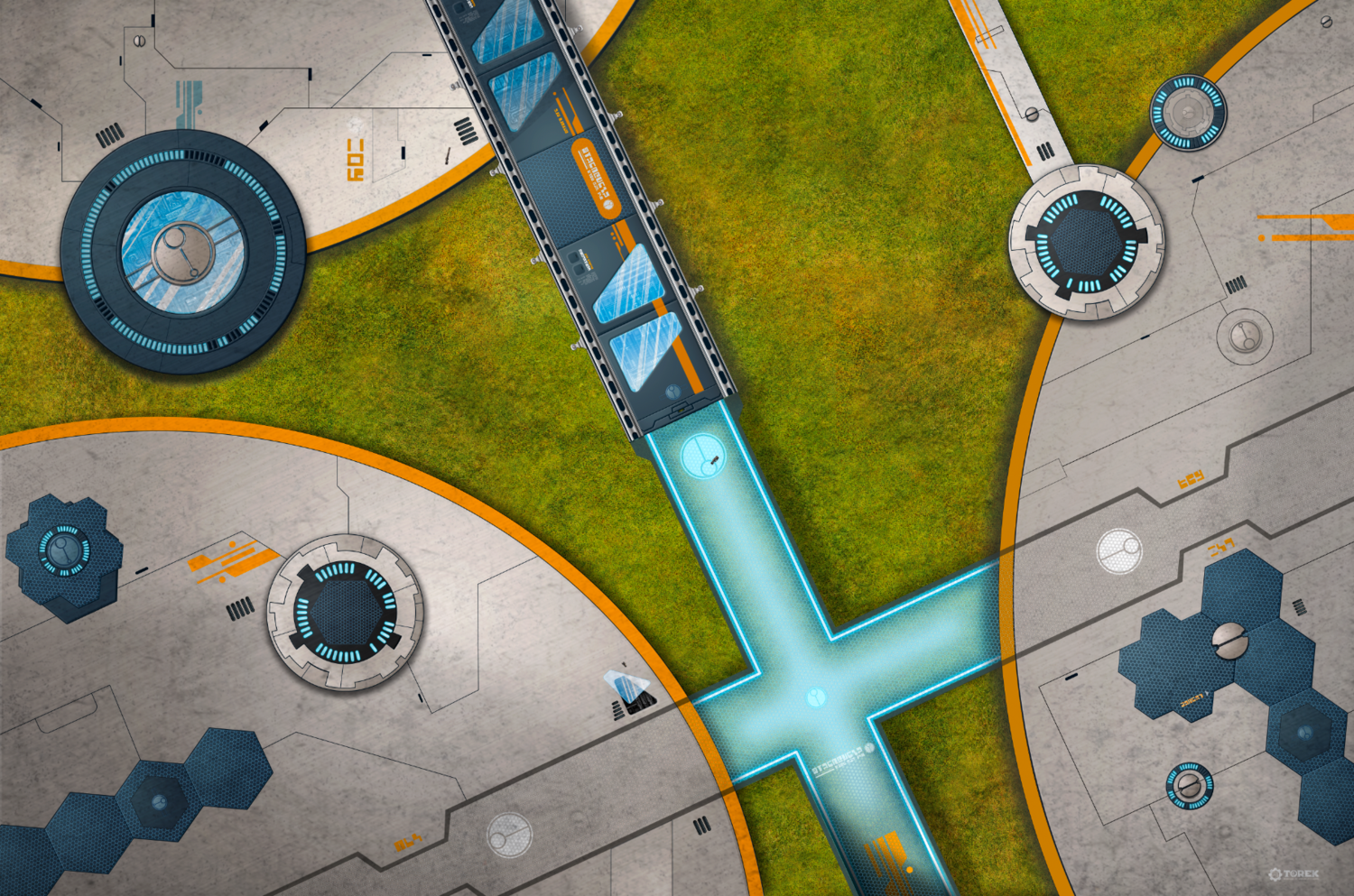 Battlemat inspired Tau Outpost