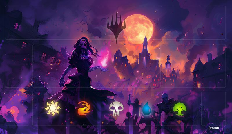 Playmat inspired by Death - Compatible Magic the Gathering 1 player