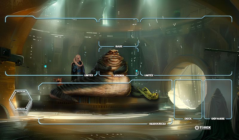 Playmat inspired by Jabba the Hutt / Star Wars unlimited compatible / 1 player