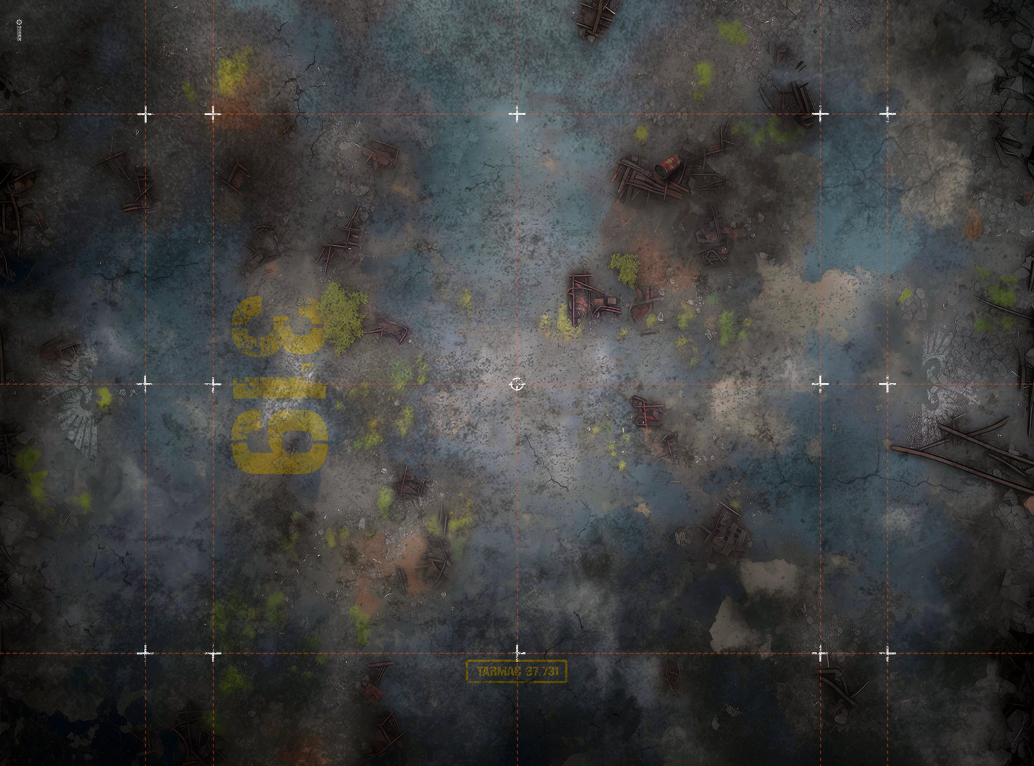 Battlemat for KT - Ruines Tarmac (KillTeam) Battlemat for KT - Ruines Tarmac (KillTeam)