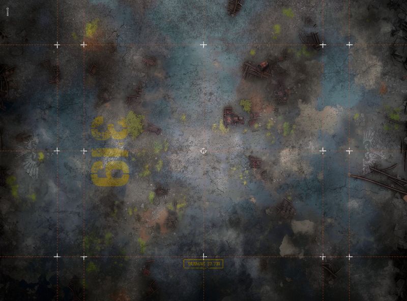 Battlemat for KT - Ruines Tarmac (KillTeam)