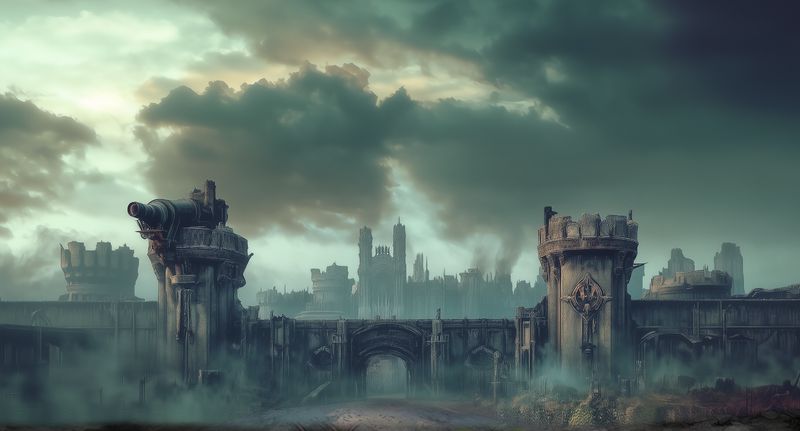 Fond de table pour Kill Team® 40K - Ruines Tarmac