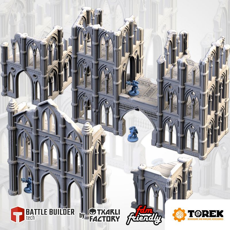 Cathedrale en ruine (4 models) - Cathedral Ruins