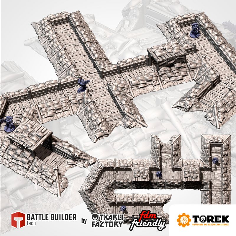 Tranchées modulaires (17 pieces) - Modular trenches