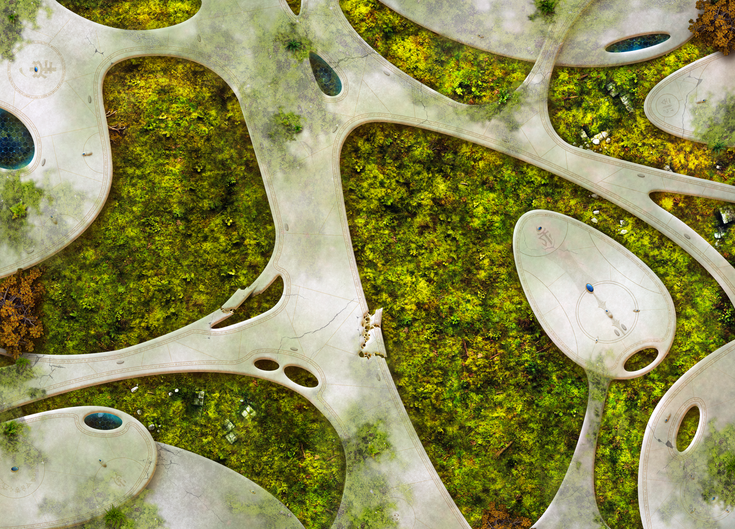 Battlemat Ruine Exodite Eldar Battlemat Ruine Exodite Eldar