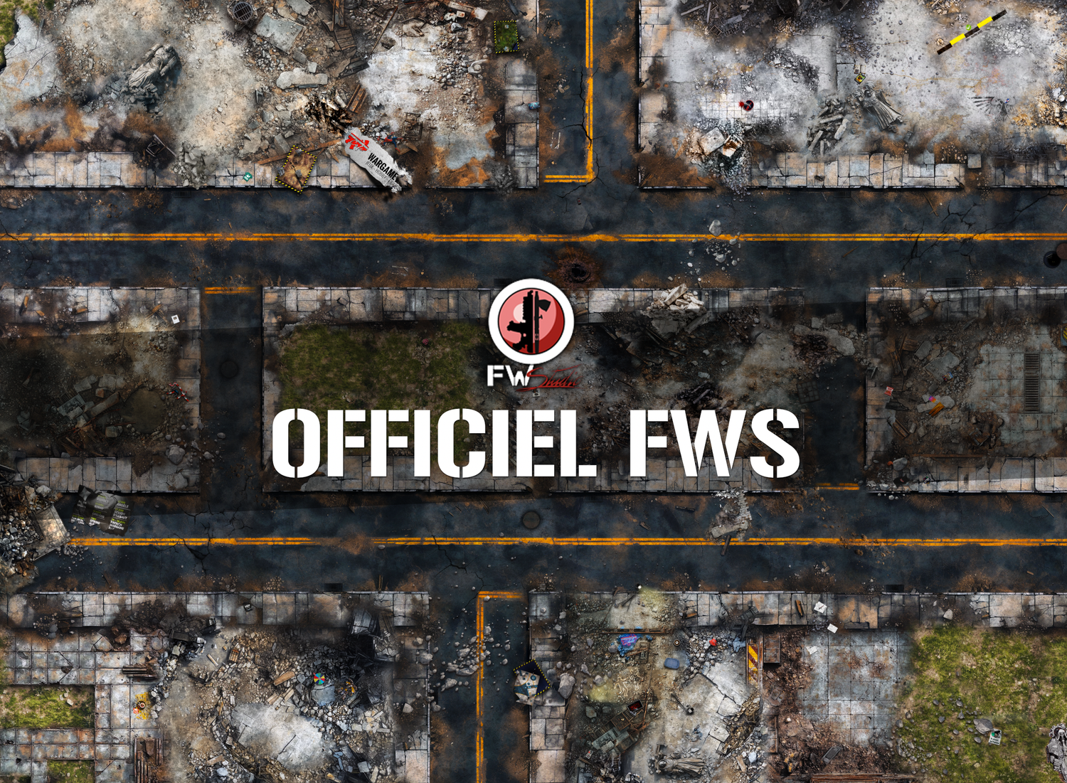 ​Battle Mat "Urbain FWS" – Édition officielle French Wargame Studio x Torek
