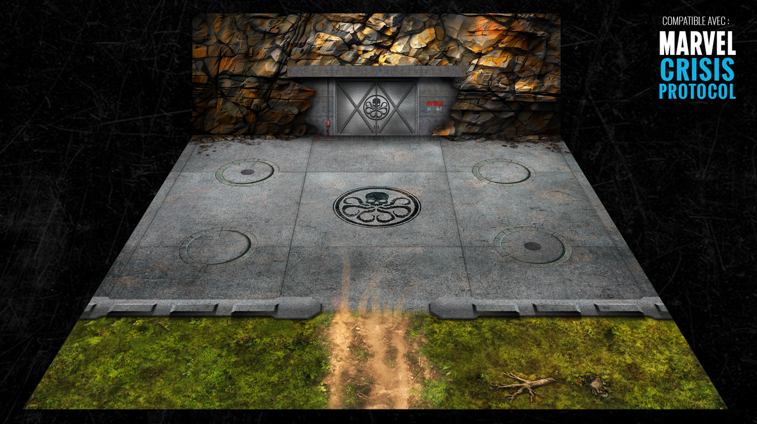 Battlemat Base Hydra (Compatible Marvel Crisis Protocol®)
