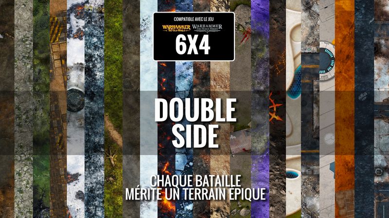 Battlemat Double Side compatible medfan & Epic