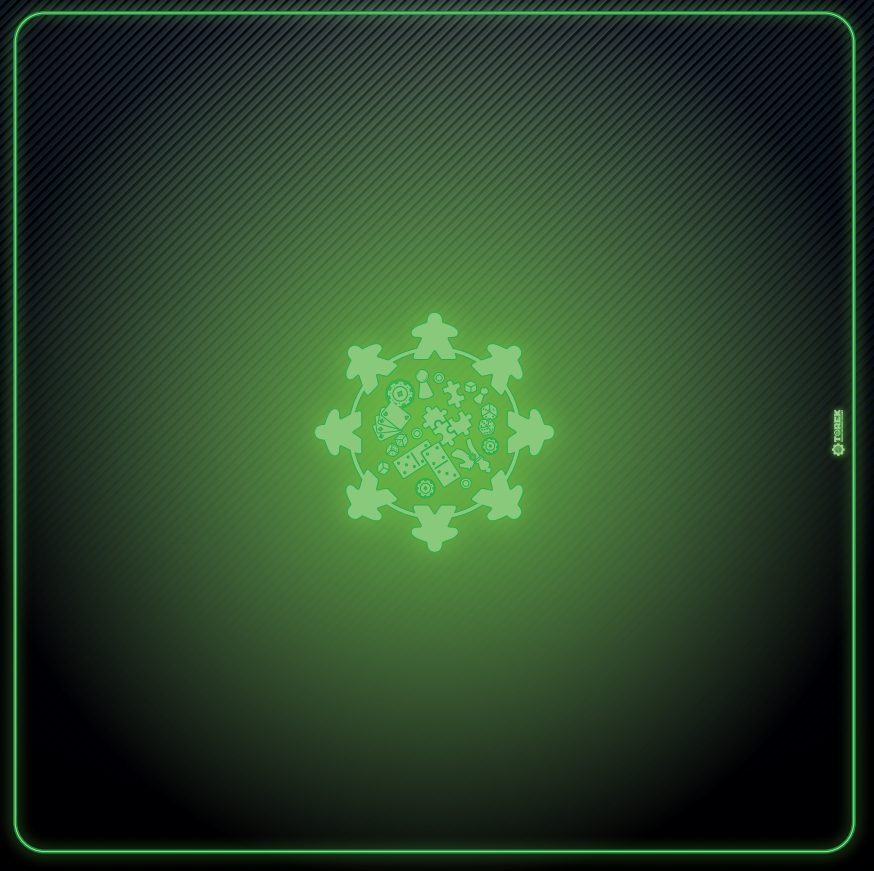 Tapis Meeple néon vert 60cm/60cm