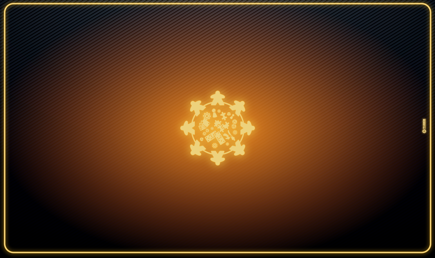 Tapis Meeple néon jaune 100 cm/60 cm