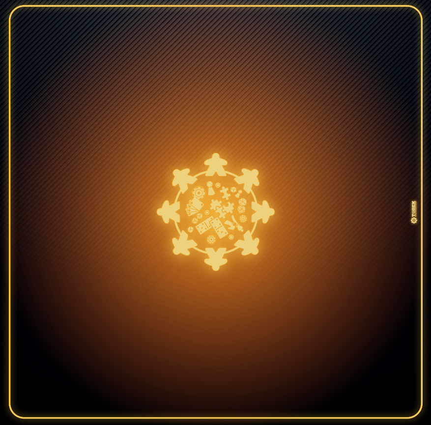 Tapis Meeple néon Jaune 60 cm/60 cm