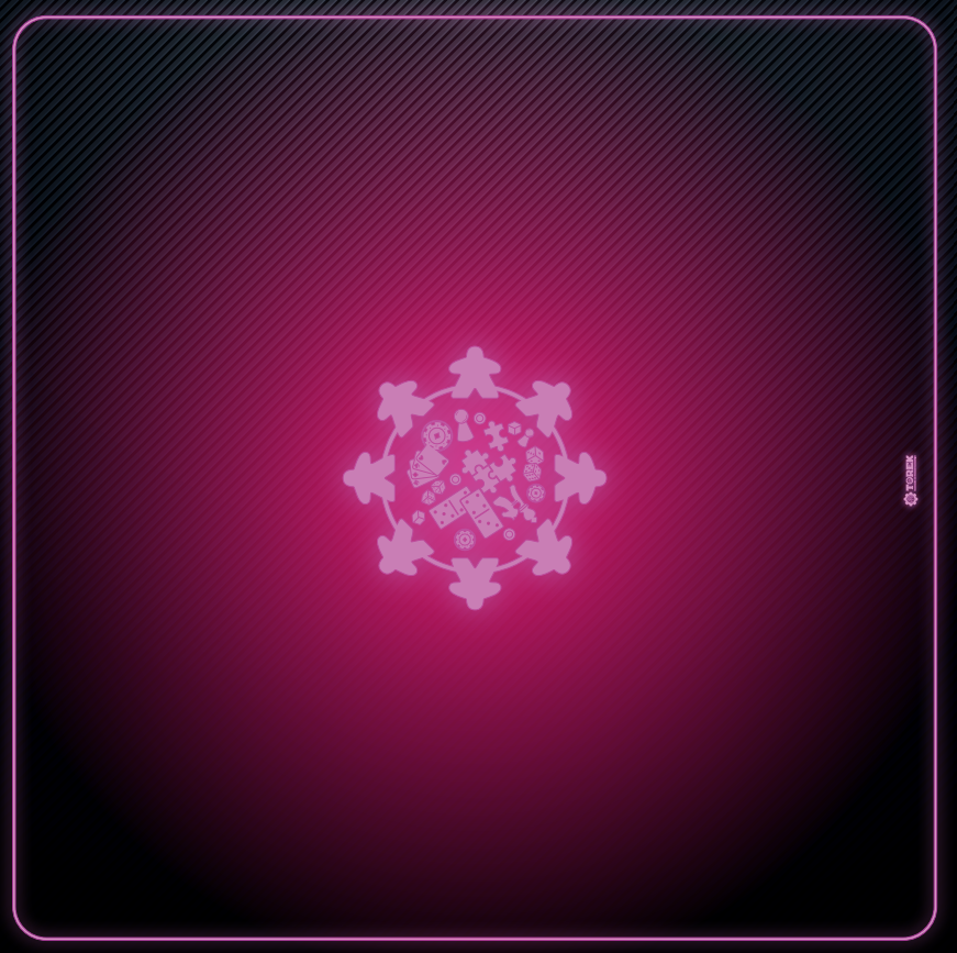 Tapis Meeple néon rose 60 cm/60 cm Tapis Meeple néon rose 60 cm/60 cm