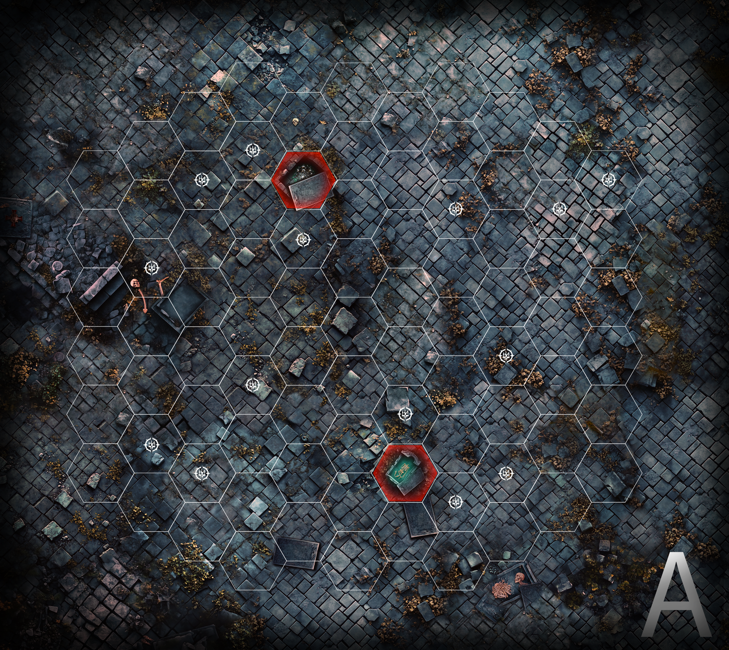 Battlemat Cimetière compatible Warhammer Underworlds ®