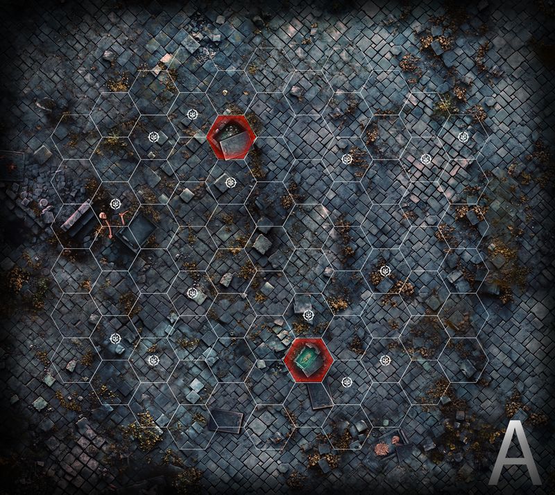 Battlemat Cimetière compatible Warhammer Underworlds ®