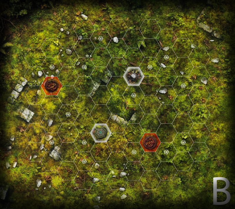 Battlemat Forest compatible  Warhammer Underworlds ® Face B