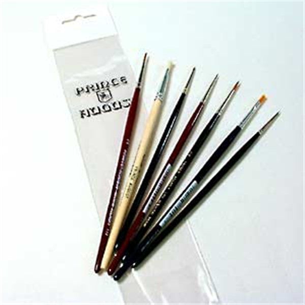 Set de 7 Pinceaux N° 2 - 0 - 5/0 - 1 - 2/0 - 2 - 4