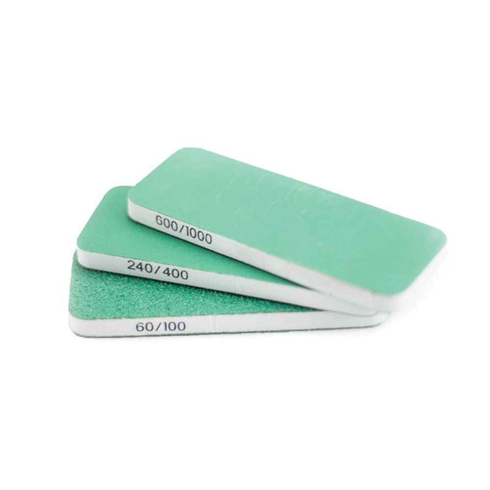 Set de 3 Blocs de ponçage 80*30*6mm double face & double grain - T04003