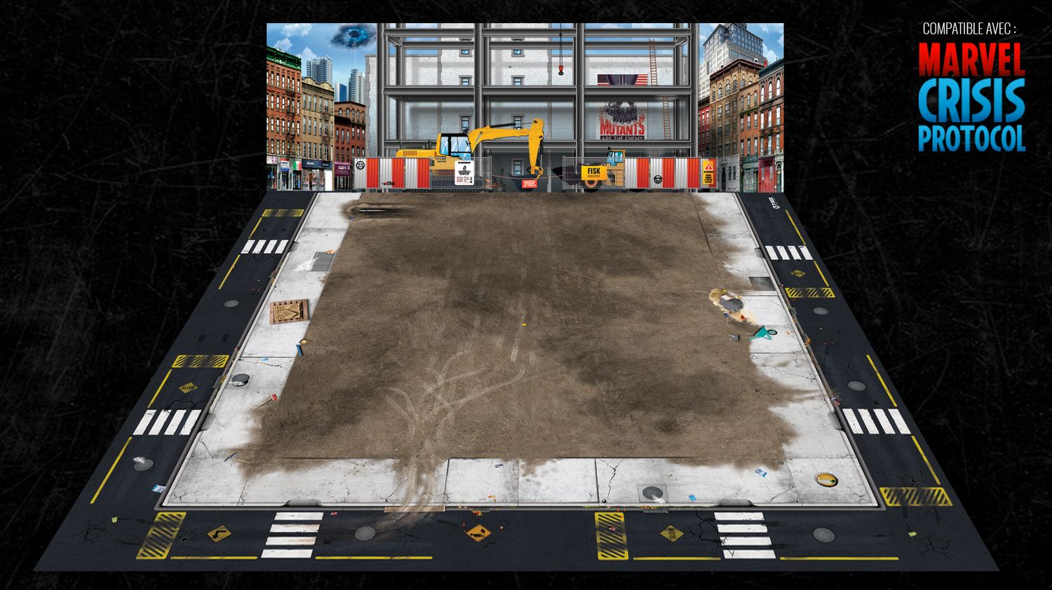 Battlemat Chantier (Compatible Marvel Crisis Protocol®)