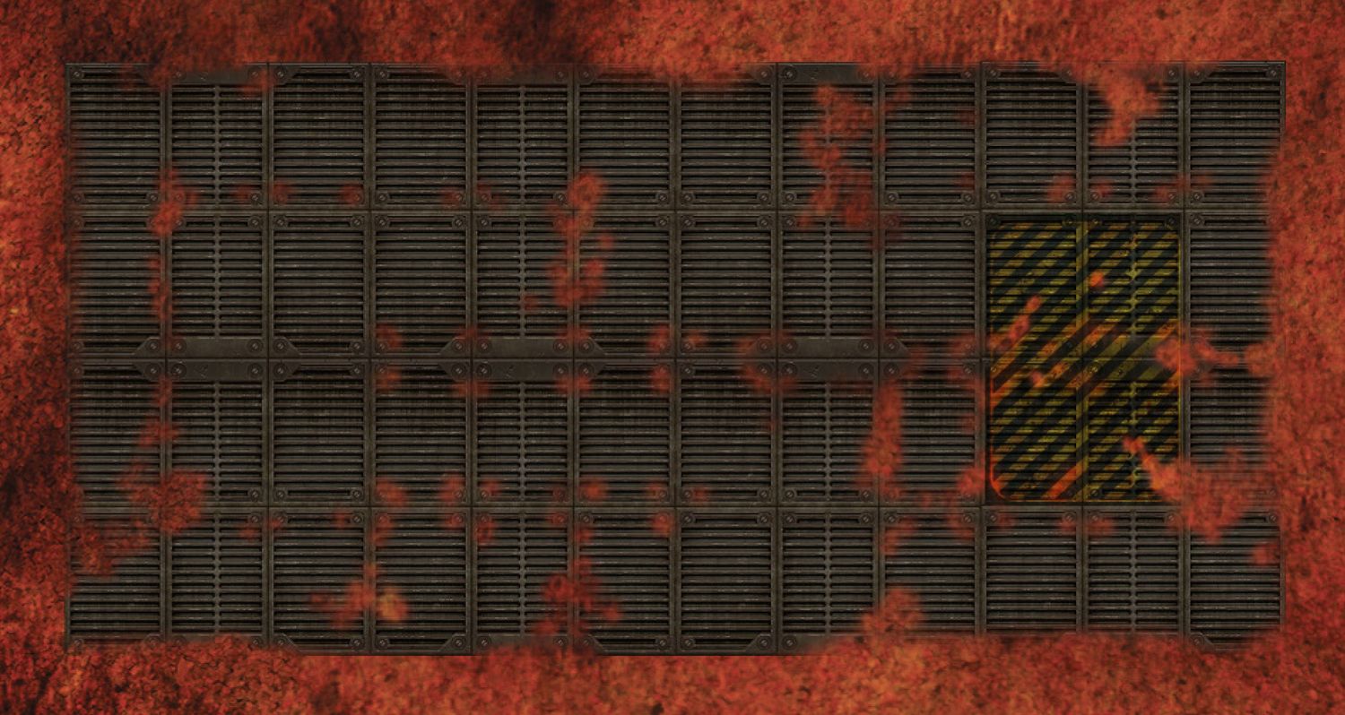 Krieg war Ruins area (6'/12') WTC for Warhammer 40000 Compatible