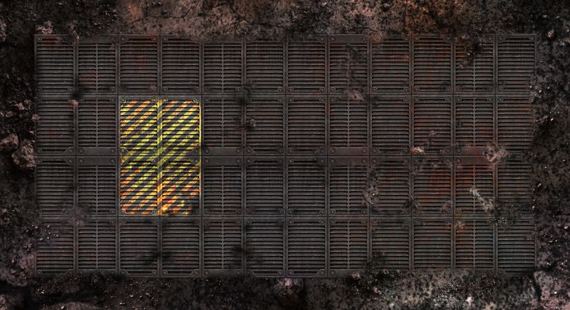 Krieg war Ruins area (6'/12') WTC for Warhammer 40000 Compatible