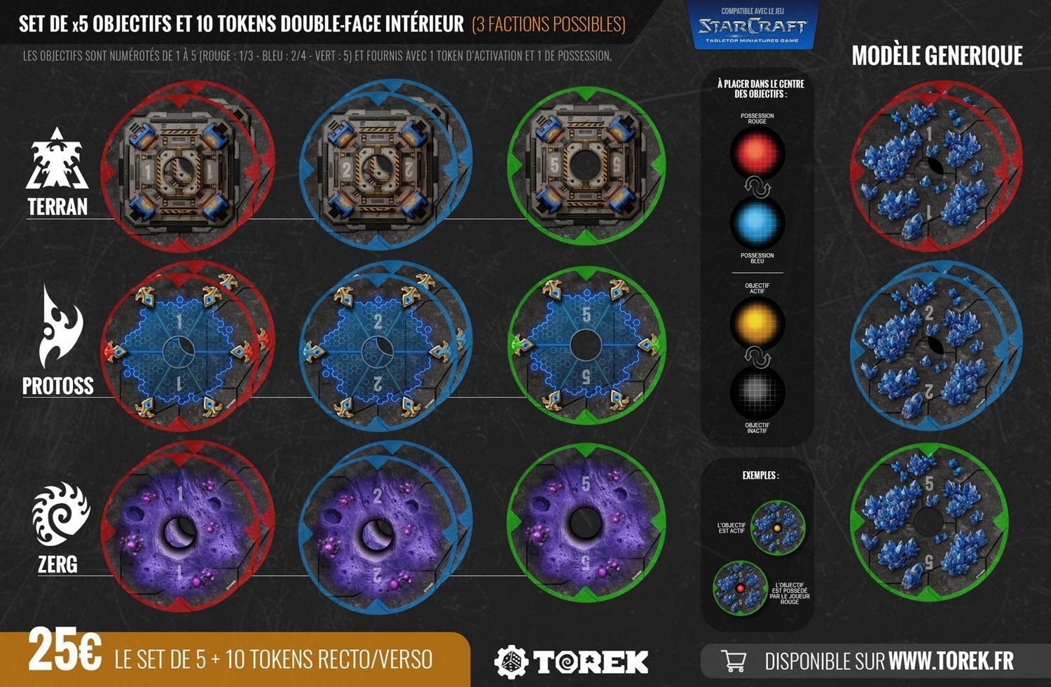 Set d'Objectifs compatible Starcraft®