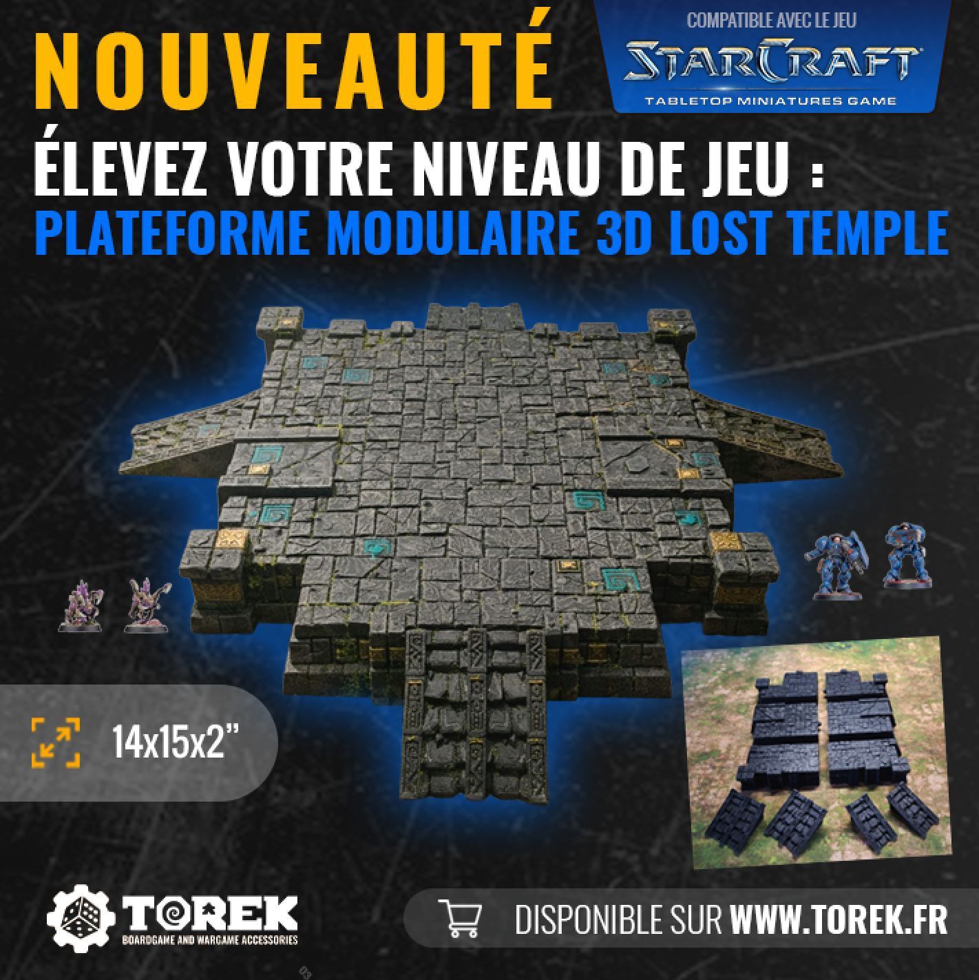 Plateforme "Lost Temple" compatible Starcraft®