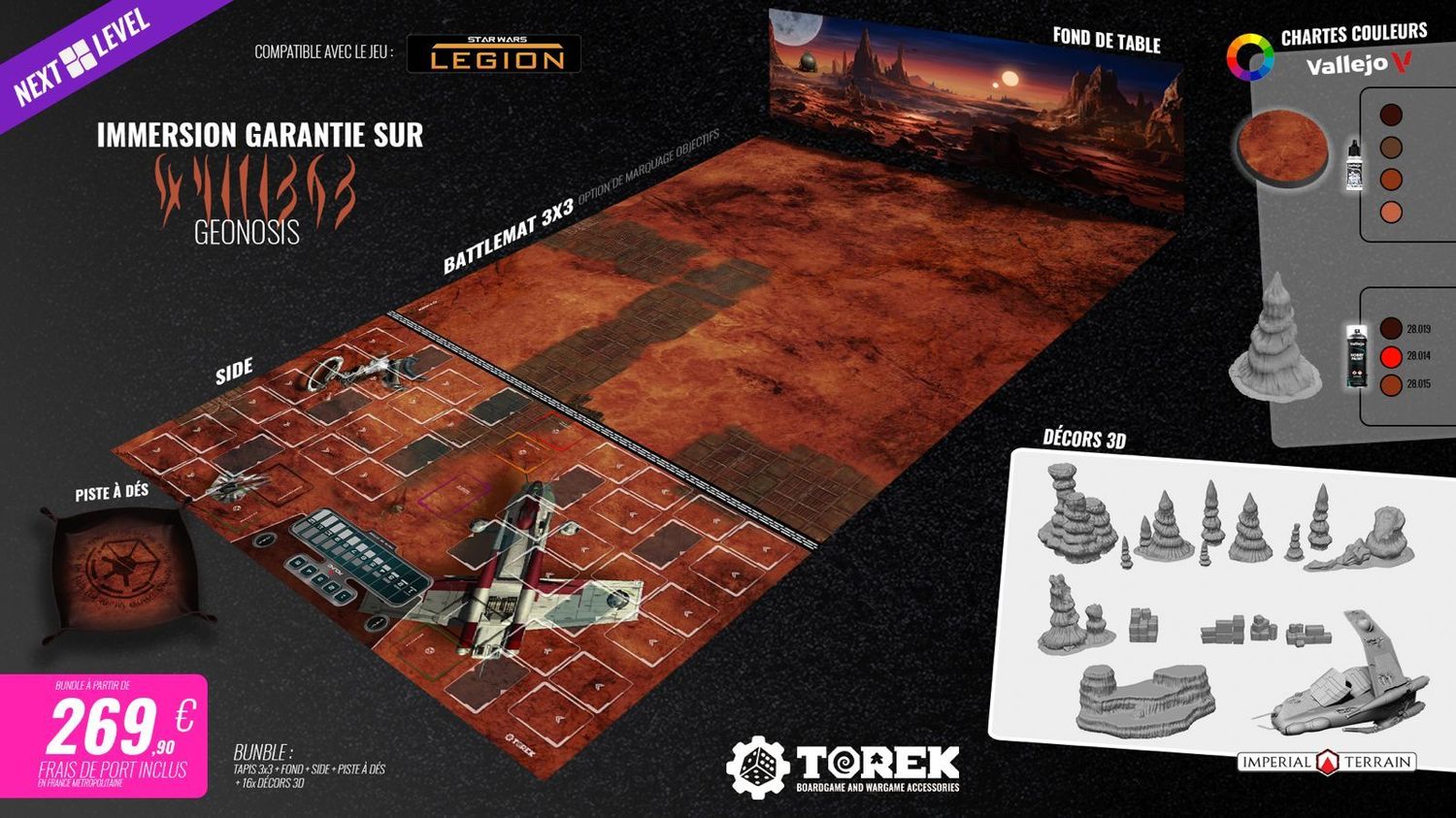 Next Level inspiration Géonosis (compatible Star Wars Legion mode Recon)