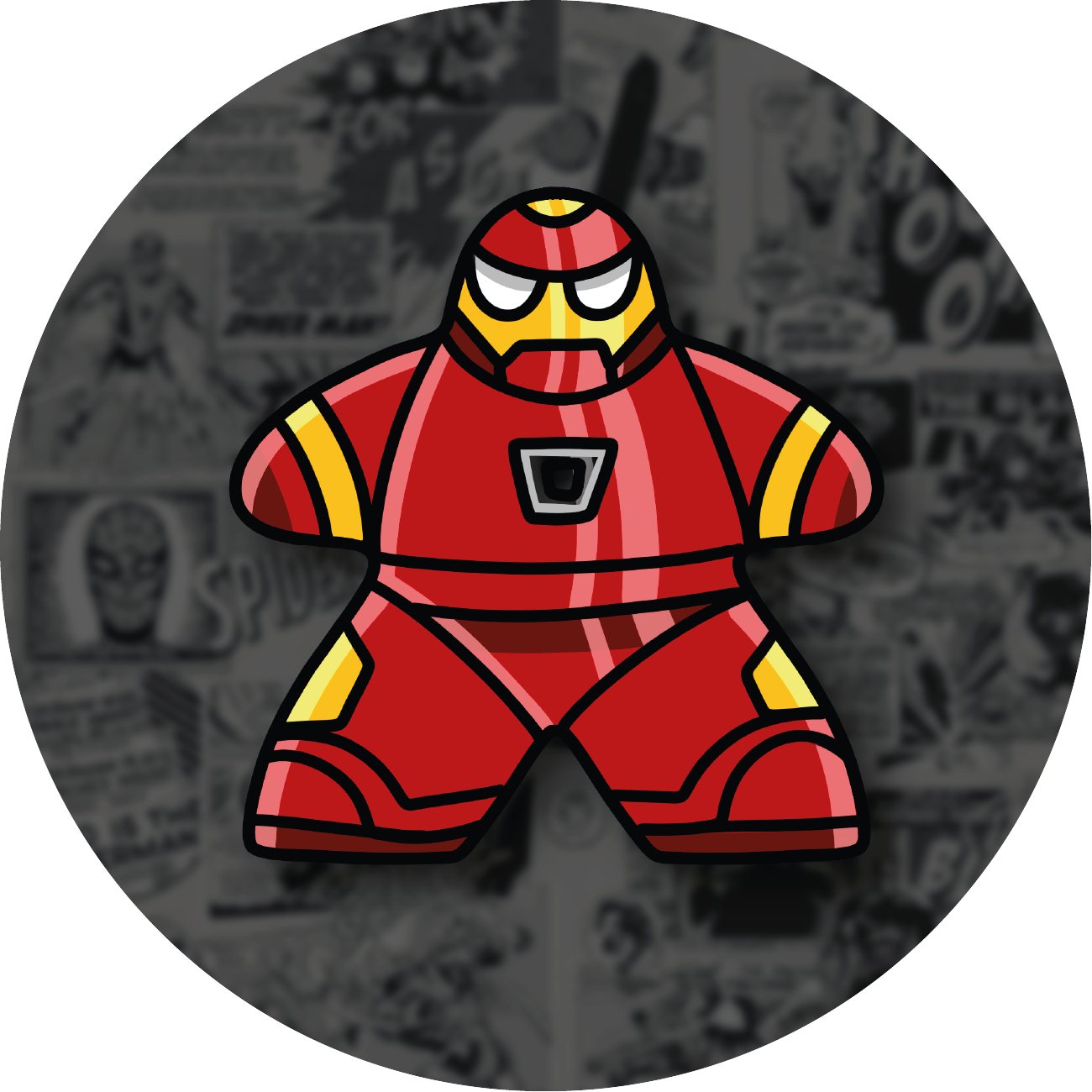 Sous Bock Meeple – Super-Héros & Super-Vilains