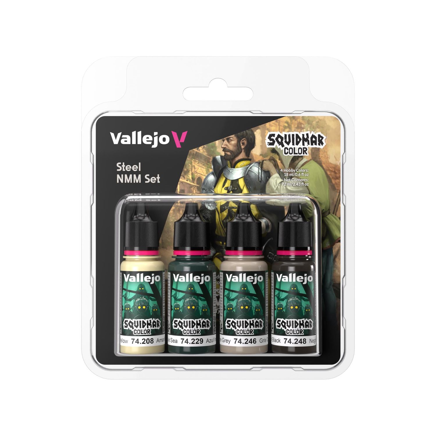 Steel NMM set (4) - Squidmar Color - 74311 Steel NMM set (4) - Squidmar Color - 74311