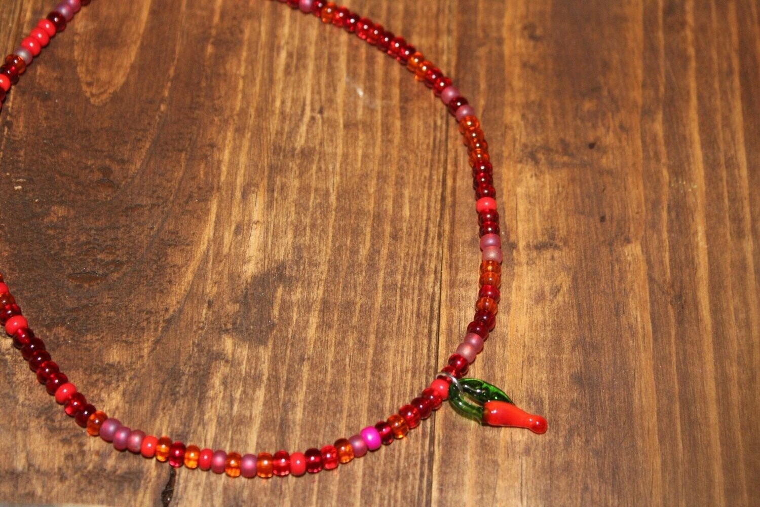 Chili Pepper Charm Choker
