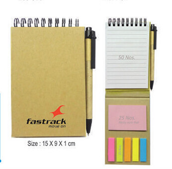 Eco sticky pad Memo with pen - Business & Office Essentials