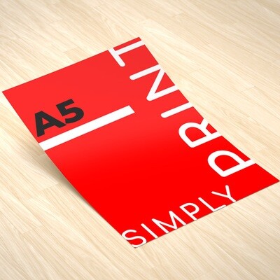 A5 poster - customized printed logo/ text