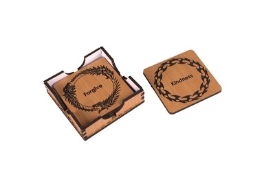 Coasters - Wooden personalized material