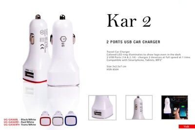 2 Ports USB Car Charger