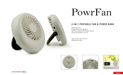 2-in-1 PowerBank & Desktop Fan