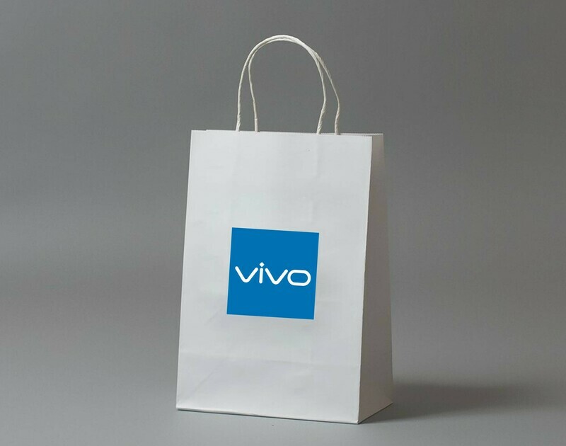 ITC white Paper durable printed bags 16 w X 12 h x 4 b (inch) 250 GSM ITC white Paper durable printed bags 16 w X 12 h x 4 b (inch) 250 GSM