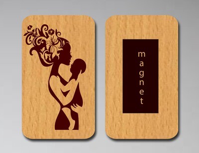 Rectangle Shape Fridge Magnets (Wood Engraving) 3*4 Rectangle Shape Fridge Magnets (Wood Engraving) 3*4