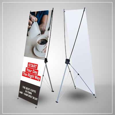 X Banner Stand 2x5 / 2.5x5 / 2.5 x 5.75 ft