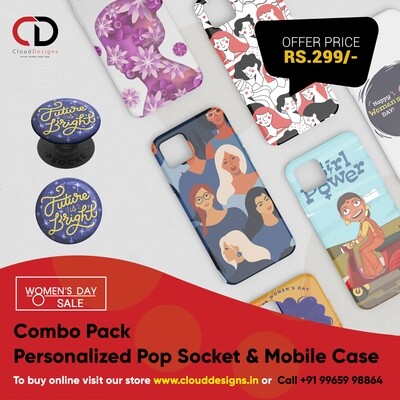Pop Socket with Mobile Case