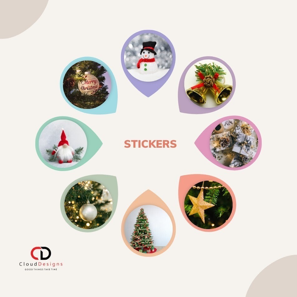 𝐗-𝐌𝐚𝐬 𝐓𝐡𝐞𝐦𝐞 𝐒𝐭𝐢𝐜𝐤𝐞𝐫𝐬 (𝐌𝐎𝐐-𝟓𝟎𝟎)