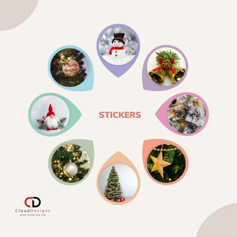 𝐗-𝐌𝐚𝐬 𝐓𝐡𝐞𝐦𝐞 𝐒𝐭𝐢𝐜𝐤𝐞𝐫𝐬 (𝐌𝐎𝐐-𝟓𝟎𝟎)