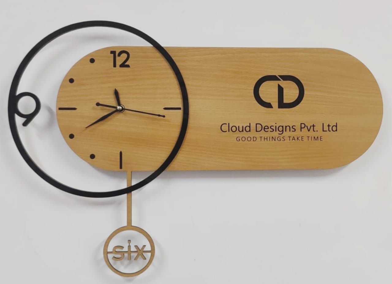 Wooden Branding Clocks