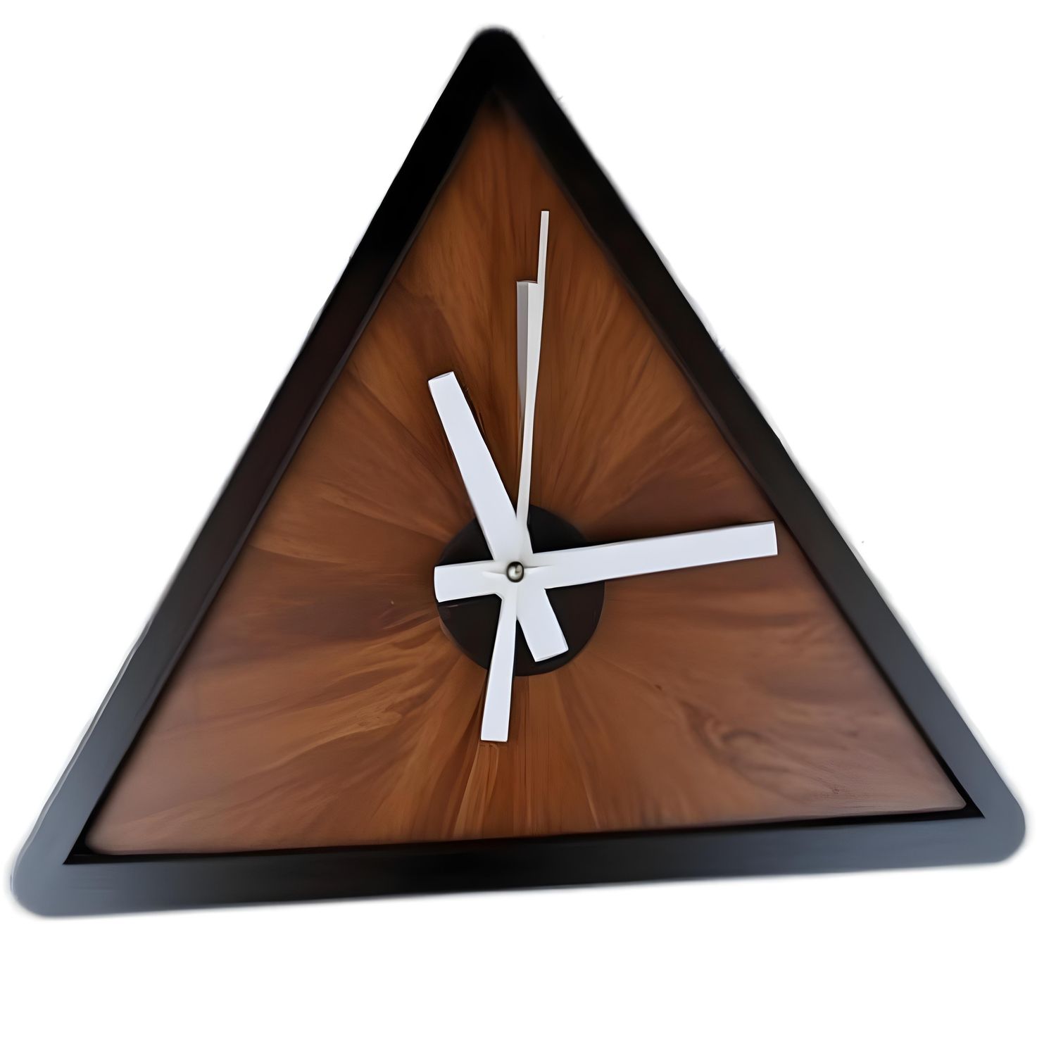 Triangle Wooden Clock