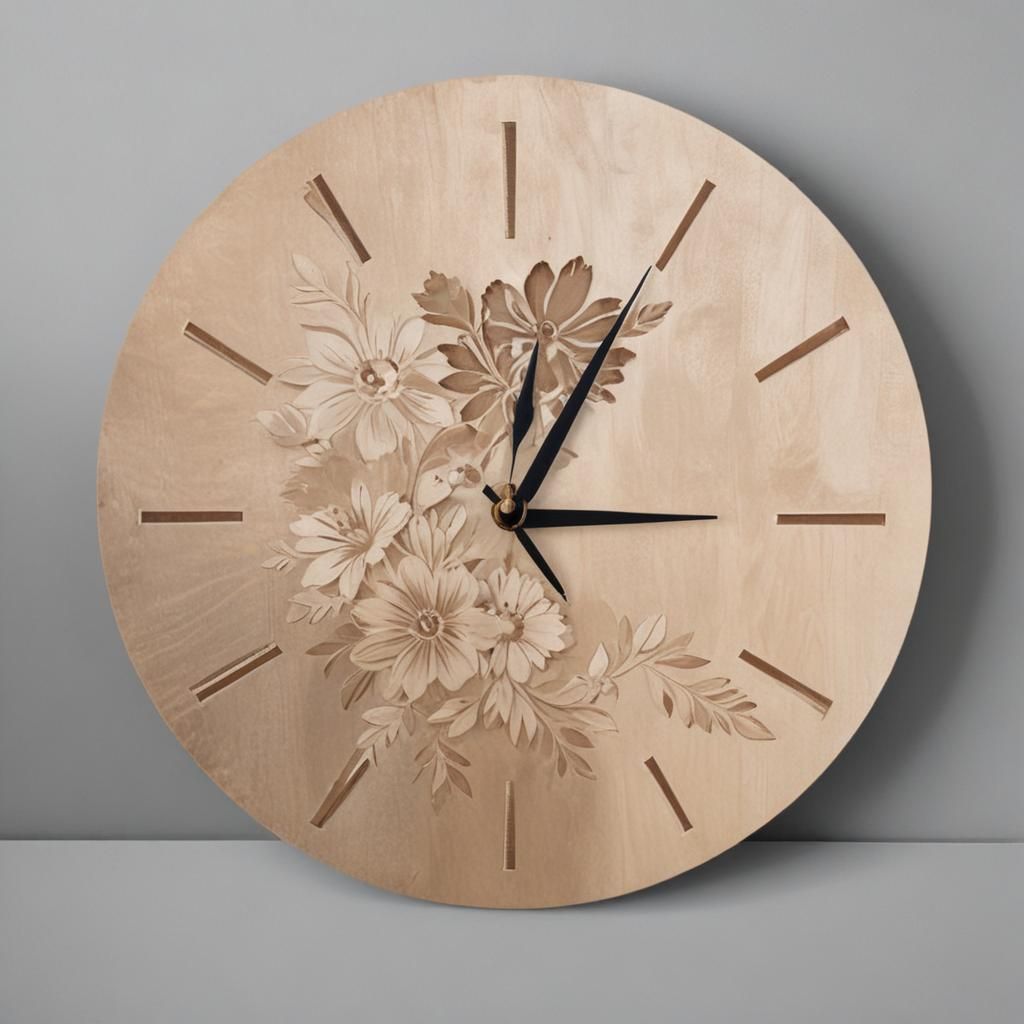 Designer Wooden Clock
