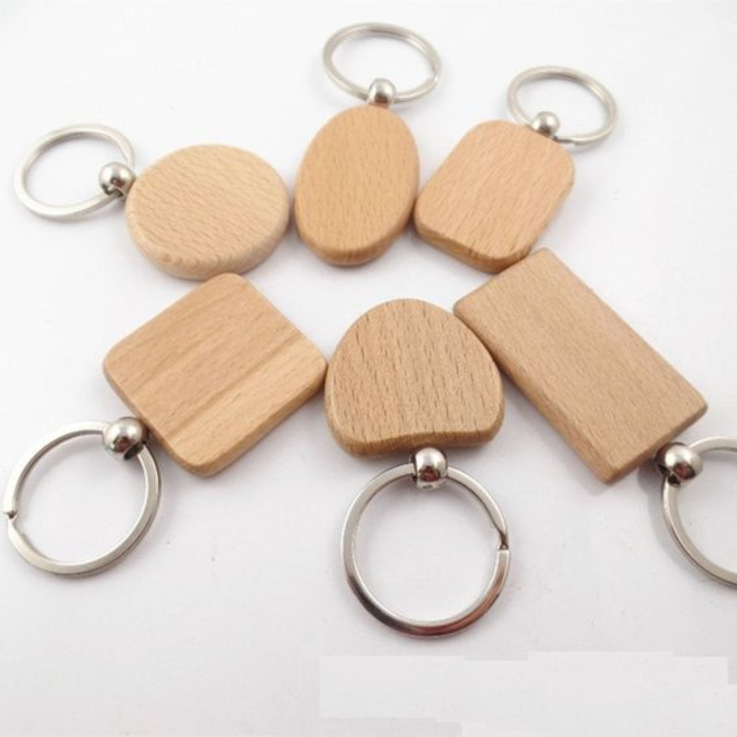 Wooden WonderShapes Keychains